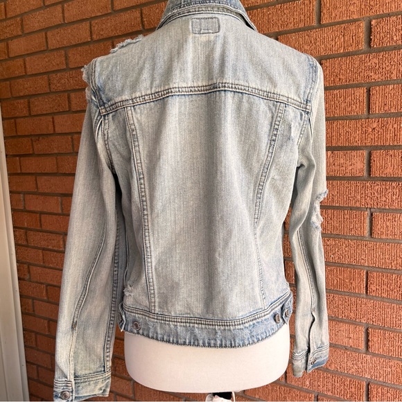 SOLD American Eagle Distressed Denim Jacket - Picture 2 of 4